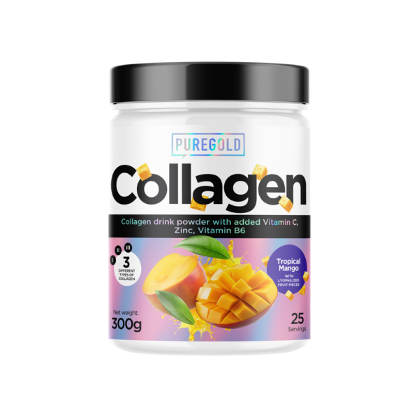 Pure Gold Collagen Marha és Hal kollagén gyümölcsdarabokkal 300g